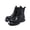 Black, variant on Men’s British Style Motorcycle Boots Crocodile Pattern Chelsea Boots Thick Sole Height Increasing Side Zipper High Top Round Toe Fashion Boots Durable All Season Comfort Wear