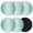 Bronze, variant on Navy Blue Ombre Coasters Set of 6, Modern Gradient Abstract Art Absorbent Coasters for Drinks, Coaster for Bar Office Dining Coffee Table Accessories Decor, Non Slip Round Desk Coaster