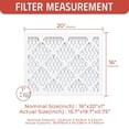 thumbnail image 5 of (6-Pack) 16x20x1 Inch Air Filter Electrostatic Pleated Conditioner HVAC AC Furnace, 5 of 5