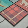thumbnail image 2 of Mohawk Home Doorscapes Mat Welcome Lodge Tiles Mat Scatter, 1'6"x2'6", Grey & Orange, 2 of 3