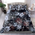 thumbnail image 2 of Skulls Roses And White Snakes Bedding Set DT02, 2 of 4