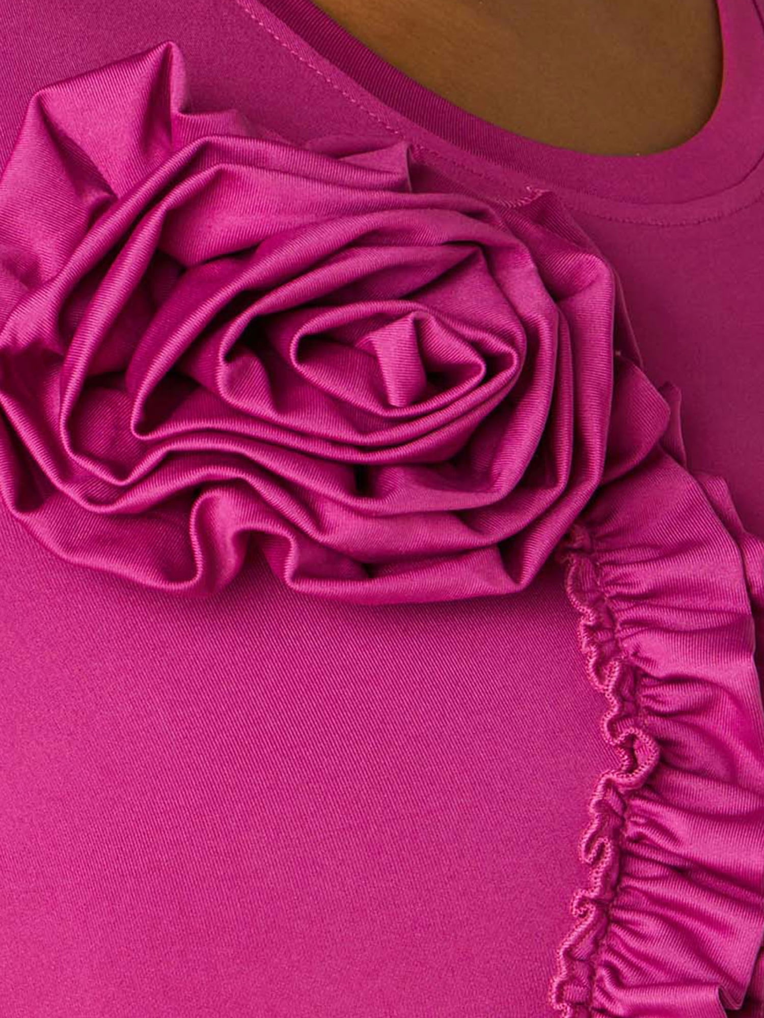 Ashley Stewart Women's Plus Flower Applique T-Shirt, Sizes 10/12-26/28