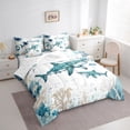 thumbnail image 2 of Manfei Cool Shark 7-Piece King Bedding,Marine Life King Bed in a Bag,Yellow Green,Reversible, 2 of 8
