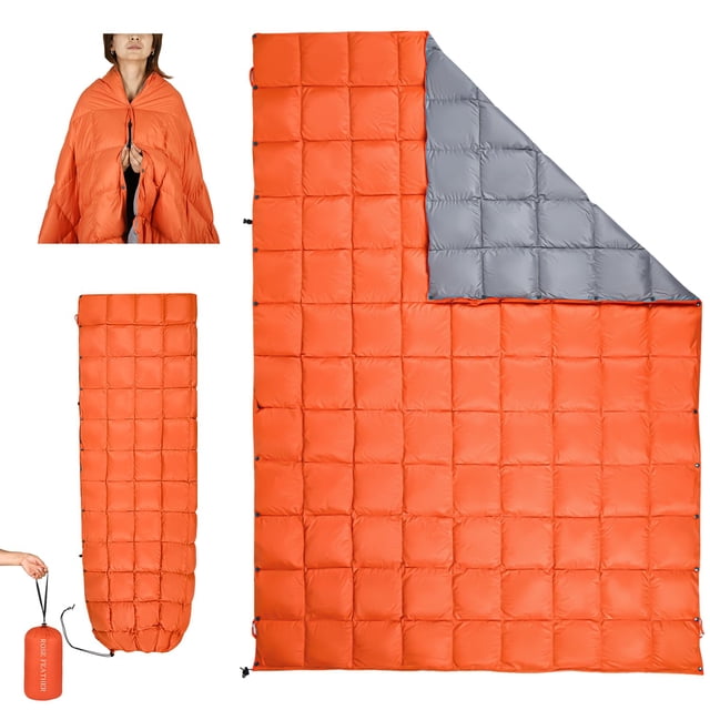 Manta de Camping ROSE FEATHER con Plumón 650+ Fill Power 55''x79''
