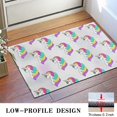 thumbnail image 3 of White Unicorn Head Pattern Door Rugs,Washable Non Slip Door Mats Indoor,Decorative Door Mats,Entry Mat Indoor for Entrance,Bedroom,Kitchen,Bathroom,16"x24", 3 of 6