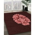thumbnail image 3 of Ahgly Company Machine Washable Indoor Rectangle Transitional Chocolate Brown Area Rugs, 7' x 10', 3 of 7