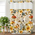 thumbnail image 3 of Mushroom No Hook Shower Curtain Waterproof, Bathroom Curtains with Snap in Liners and See Through Top Window, Sunflowers Spring Floral Summer Botanical Hotel Style Bathtub Curtains Shower 72"Wx84"L, 3 of 8