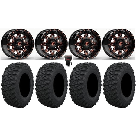 Fuel Lethal 15 Wheels Orange 33 Trekker Tires Polaris RZR XP 1000 / PRO XP / Ranger XP 900/1000