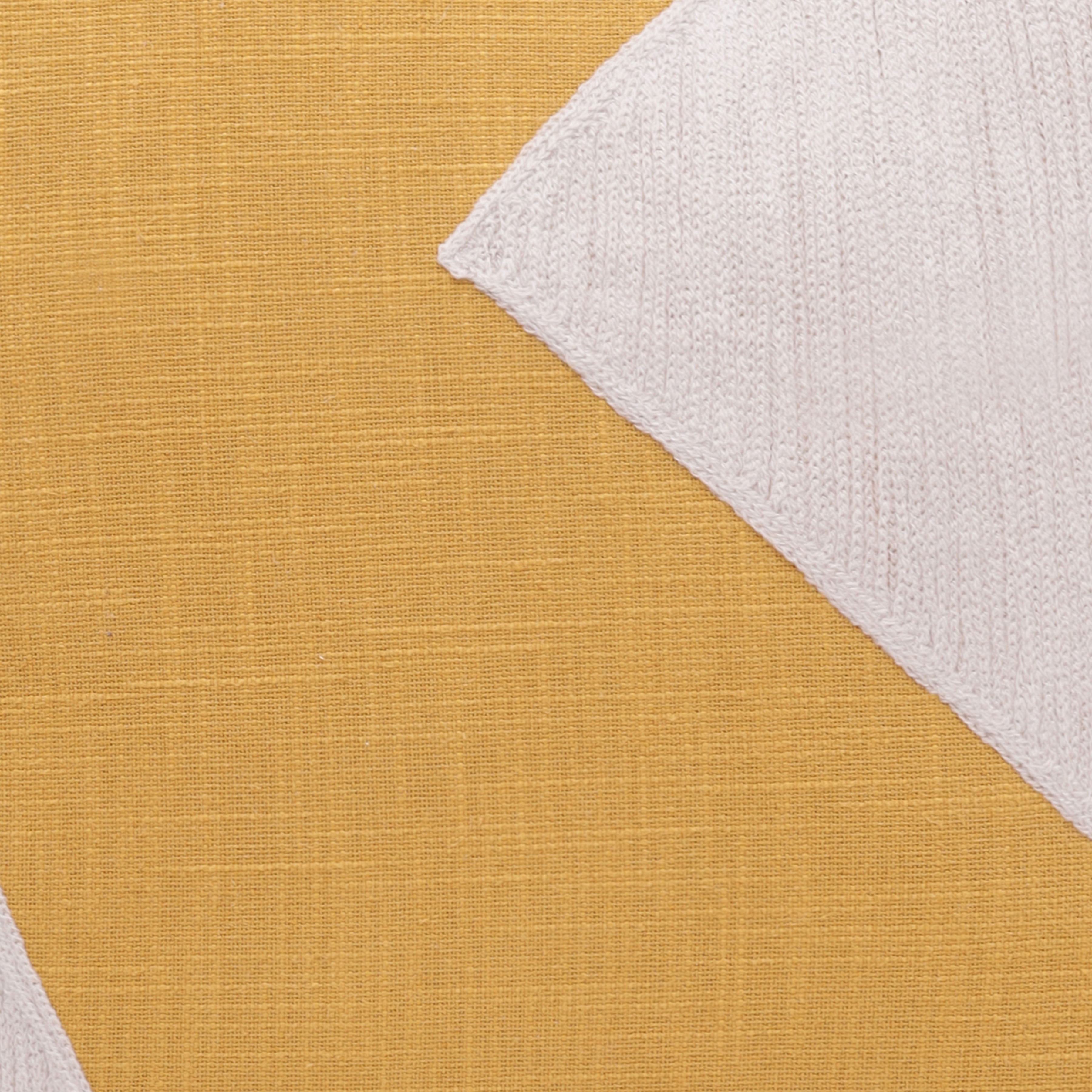 Harlow Hill Stacy Garcia 24" x 24" Ochre/ivory Abstract Cotton Adult Decorative Throw Pillow Cover
