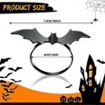 thumbnail image 5 of Halloween Napkin Ring Set Bat Napkin Ring Holder Black Spooky Napkin Ring Metal, 5 of 5