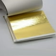 thumbnail image 1 of 100PCS 24K Pure Genuine Gold Leaf Foil Sheet Gold Decoration (Gold), 1 of 7