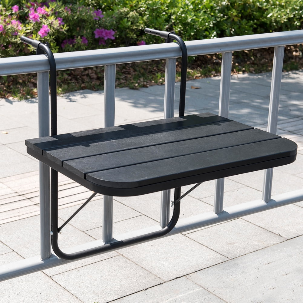 Sundale Outdoor Folding Deck Table Patio Garden Adjustable Balcony ...