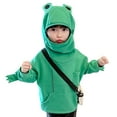 thumbnail image 4 of Mercatoo Toddler Girls 3D 𝐅𝐫𝐨𝐠 Style Pullover Hoodies 𝐅𝐫𝐨𝐠s Boys Sweatshirt Zip up Mouth Long Sleeve Shirt for 1 to 7 Years, 4 of 9