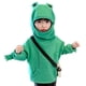 thumbnail image 4 of Gibobby Sudaderas largas con capucha Niños bolsillo 3D niño pequeño bebé con grandes niños cremallera dibujos animados niñas pulóver con capucha niñas To(Verde, 6-7 Años), 4 of 5