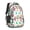 Striped Multicolor Cat, variant on Black and White Cat and Mushroom Cute School Backpack Bag with Padded Back and Adjustable Shoulder Straps 16.9 X 12.6 X 5.9 Inches
