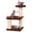 Brown, variant on WDZS Small Cat Tree With Sisal Scratching Pole, Interactive Toys for Indoor Cats, Scratching Post, Easy Installation Tower for Small Cats,Beige