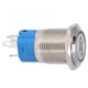thumbnail image 4 of 2 uds interruptor de botón de Metal de 5 pines interruptor de reinicio automático de cabeza plana de 16mm con luz número 4, 4 of 8
