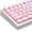 Translucent Pink, variant on XVX Translucent Pink Keycaps, Double Shot PBT Keycaps, MDA Profile Keyboard Caps 132 Keys, Custom Keycap Set Compatible with 61/64/68/84/87/100/104/108 Gateron Cherry MX Switches Mechanical Keyboard