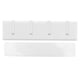 thumbnail image 1 of Perchero de pared con gancho para colgar llaves, sin perforaciones, para puerta, para decoración de puerta de baño (blanco), 1 of 8