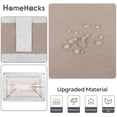 thumbnail image 4 of 2-Pack 75L Brown Freestanding Laundry Hamper - Waterproof Collapsible Tall Basket with Extended Handles for Dorm & Family, 4 of 4