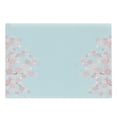 thumbnail image 1 of Blue and Pink Cutting Board, Graphic of Pastel Art Floral Branches Bloom, Decorative Tempered Glass Cutting and Serving Board, in 3 Sizes, by Ambesonne, 1 of 2