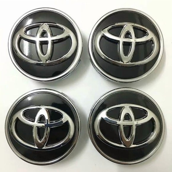 Toyota 4 62mm Wheel Hub Center Hub Cap For Logo Brand Black