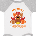 thumbnail image 4 of Inktastic My First Thanksgiving with Football Turkey Boys or Girls Baby Bodysuit, 4 of 5