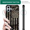 thumbnail image 2 of Compatible with iPhone 16 Plus Case, Camouflage Flag Ultimate Protection: Back+Soft Silicone Acrylic TPU Design for Shockproof Fall Prevention Case for iPhone 16 Plus, 2 of 6