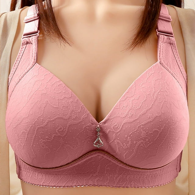 Bras for Women, Womans Embroidered Glossy Comfortable Breathable Bra Underwear No Rims