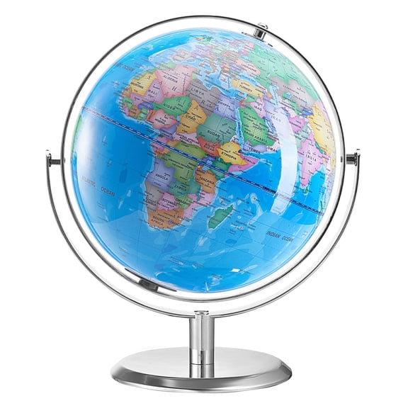 KFFKFF Interactive World Globe, 9 in, Kids' Learning Tool with Voice-Activated Pen, Illuminated LED, USB, Educational Toy, Ideal Gift for Boys & Girls