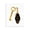 Vintage Glam Keychain, variant on Stupell Industries Glam Luxury Fashion Key Birch Framed Print Under Glass, 13 x 16, by Ziwei Li