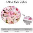 thumbnail image 6 of Round Fitted Tablecloth with Elastic Edges Fits 36"-44" Round Tables Pioneer Colorful Floral Waterproof Table Cover Washable Indoor and Outdoor for Party Kitchen Dinner Banquet Patio Picnic, 6 of 7