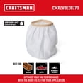 thumbnail image 2 of Bolsa de filtro de tela de repuesto para aspiradora Wet Dry Vac para CRAFTSMAN, 2 of 7