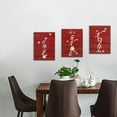 thumbnail image 4 of Hieng Christmas Art PrintsSnowflake & 'Let It Snow,Joy,Neol' Canvas Posters Red Quotes Wall Decoration for Living Room & Bedroom Decores(only canvas), 4 of 6