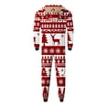 thumbnail image 7 of Odeerbi Christmas Onesie Pajamas for Family Holiday Sleep Jumpsuit Long Sleeve Family Christmas Pajamas Matching Sets Baby Printed Loungewear Jumpsuit Sleepwear Xmas PJs Set Red, 7 of 7