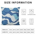 thumbnail image 5 of Shiartex Blue Sea Wave  Pillow Covers  Summer Nautical Ocean Lumbar Pillow Cases Cartoon Anime Water Texture Throw Pillows Home Decor For Living Room Bedroom Outdoor Cushion, 5 of 5