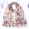 thumbnail image 2 of Printed Voile Scarf Insect Pattern Long Soft Shawl soft shawl Fashionable Casual Wrap for Woman, 2 of 5