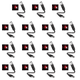 thumbnail image 1 of 15PCS Romántica Galaxy Star Night Light USB Power Car Lámpara Noche Ambiental () Rojo, 1 of 7