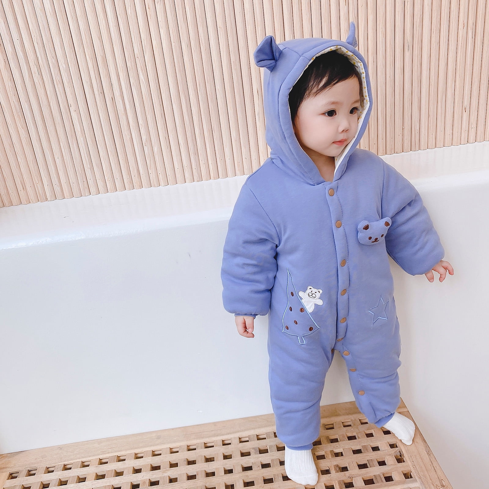 Shldybc Cute Baby Boys Snowsuit New Born baby girls Winter Coat Toddler