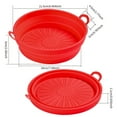 thumbnail image 6 of Air Fryers Bakeware - Foldable 3D Drainage Tank Oven Silicone Replacement Grill Pan with Dual Handles for Home Cooking, 6 of 8