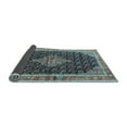 thumbnail image 2 of Ahgly Company Indoor Rectangle Medallion Light Blue Traditional Area Rugs, 2' x 4', 2 of 4