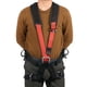 thumbnail image 2 of Arnés de seguridad para todo el cuerpo Protección contra caídas Equipo personal Construcción Andamio Espeleología Rappel con mosquetó Baoblaze Aprovechar, 2 of 8