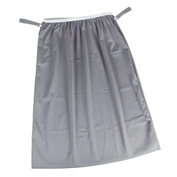 Bolsa de basura reutilizable para pañales de tela, bolsas de basura para lavandería y cocina. gris
