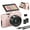 Pink, variant on Saneen Digital Camera 5K 75MP WiFi Vlogging Cameras for You Tube 3''180° Flip Screen 18X Zoom with 32GB Card for Beginners Black