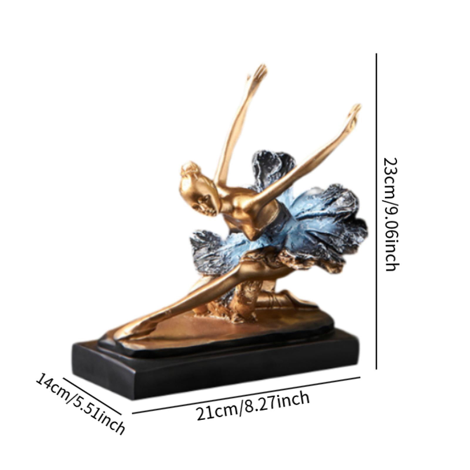 Fiocias Toilet Paper Holder Paper Towel Holder Countertop Kitchen Roll Holders Standing Ballet Dancer Statue Resin Iron Material Suitable for Home Decoration