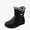 Black, variant on WAVSUF Women's Flat Wide Width Boots Round Toe Anti Slip Warm Soft Sole Winter Daily Snow Boots Black Size 6