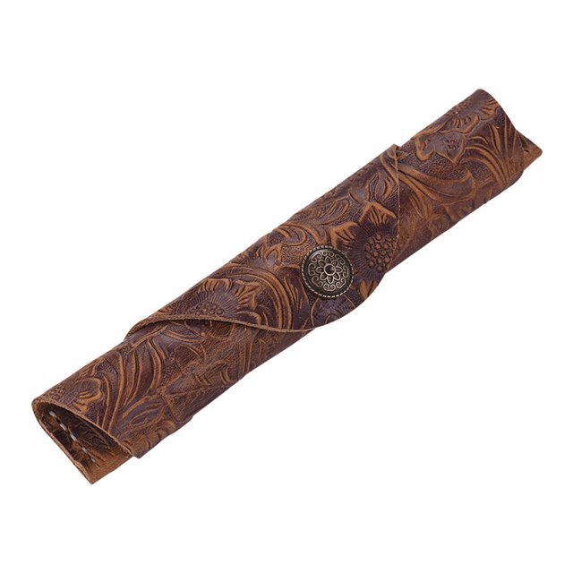 Pochette de Protection en Cuir pour Stylo à Bille Stylet 7 * 1.2‘'