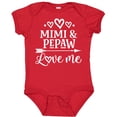 thumbnail image 3 of Inktastic Pepaw and Mimi Love Me Boys or Girls Baby Bodysuit, 3 of 5