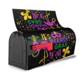 thumbnail image 3 of Balery Mardi Gras with Flamingo Mailbox Cover - Standard Size-, 3 of 9