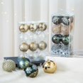 thumbnail image 5 of Adornos de bolas de Navidad de 6/8 cm, copos de nieve transparentes, decoración para árbol de Navidad, fiesta, Año Nuevo, esferas navideñas colgantes, 5 of 5